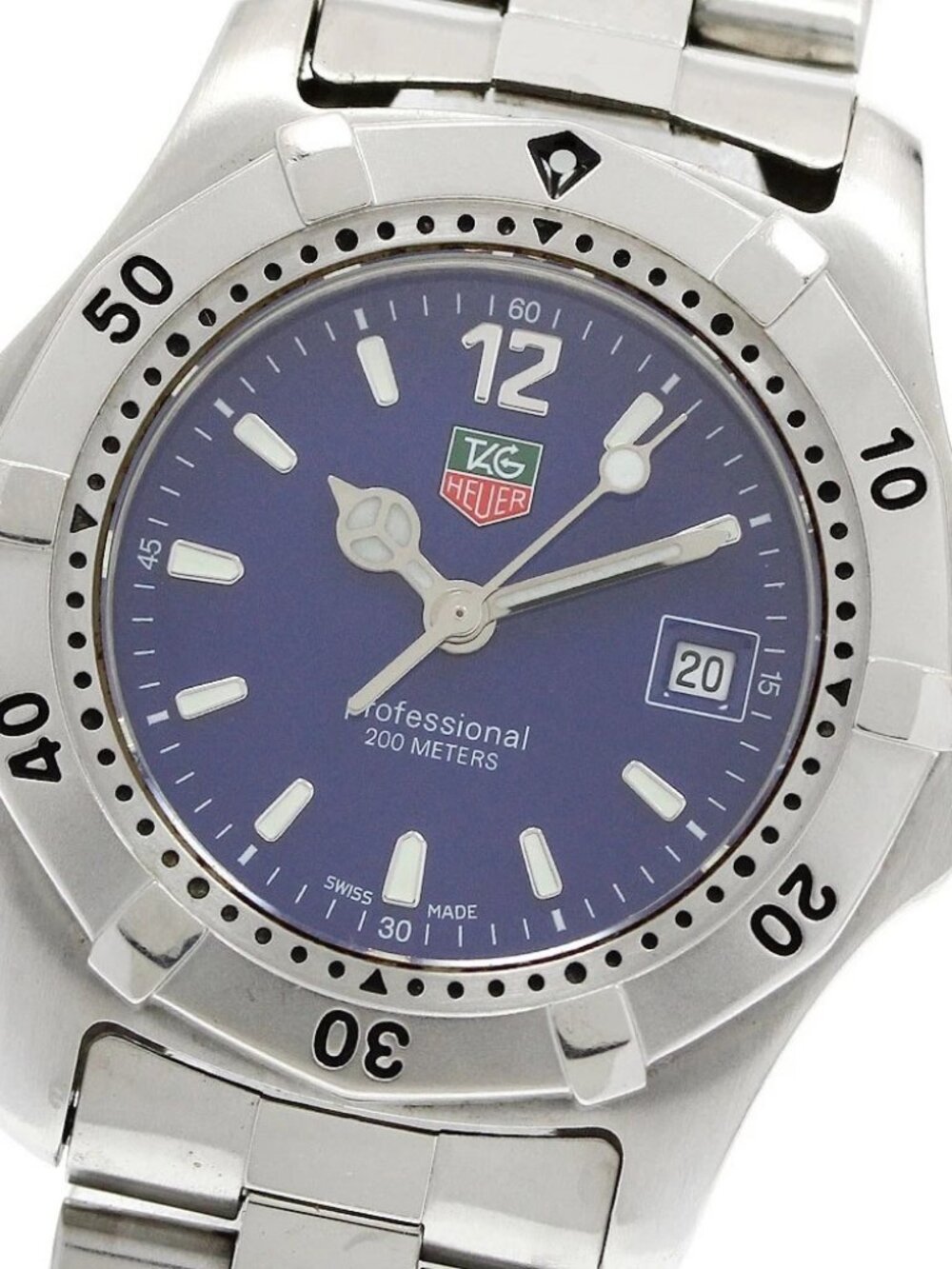 TAG HEUER Professional 200 m WK1313-1 Date blue Dial Quartz Ladies Watch_962090